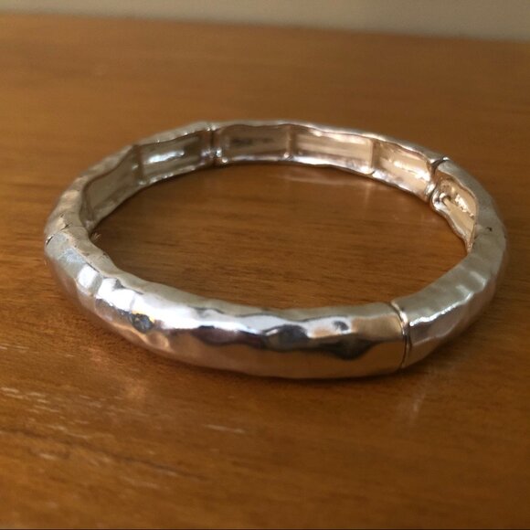 🔴 Silver-Plated Elastic Bracelet - Picture 3 of 5